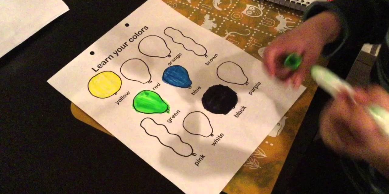 Learn Your Colors (by coloring balloons) by 1000 Books Before Kindergarten